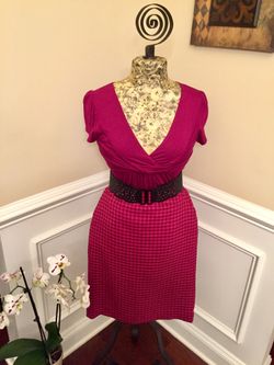 Brand New Fucsia/Burgundy Winter Skirt- Size 4