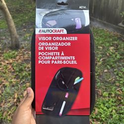 AutoCraft black car visor organizer 
