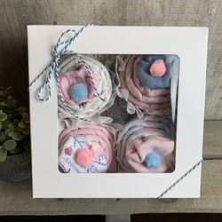 Cupcake Onesie Gift box ~Set Of 4