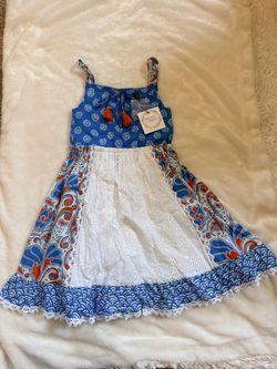 Willow's Whistle Girls Boho Sundress with Tags sz 4