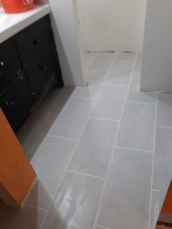 Tile installation