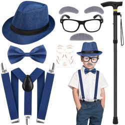 Old Man Grandpa 100 Days of School Costume Halloween / Disfraz de Viejito Niños