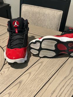 Red , Black and White Jordans size 13
