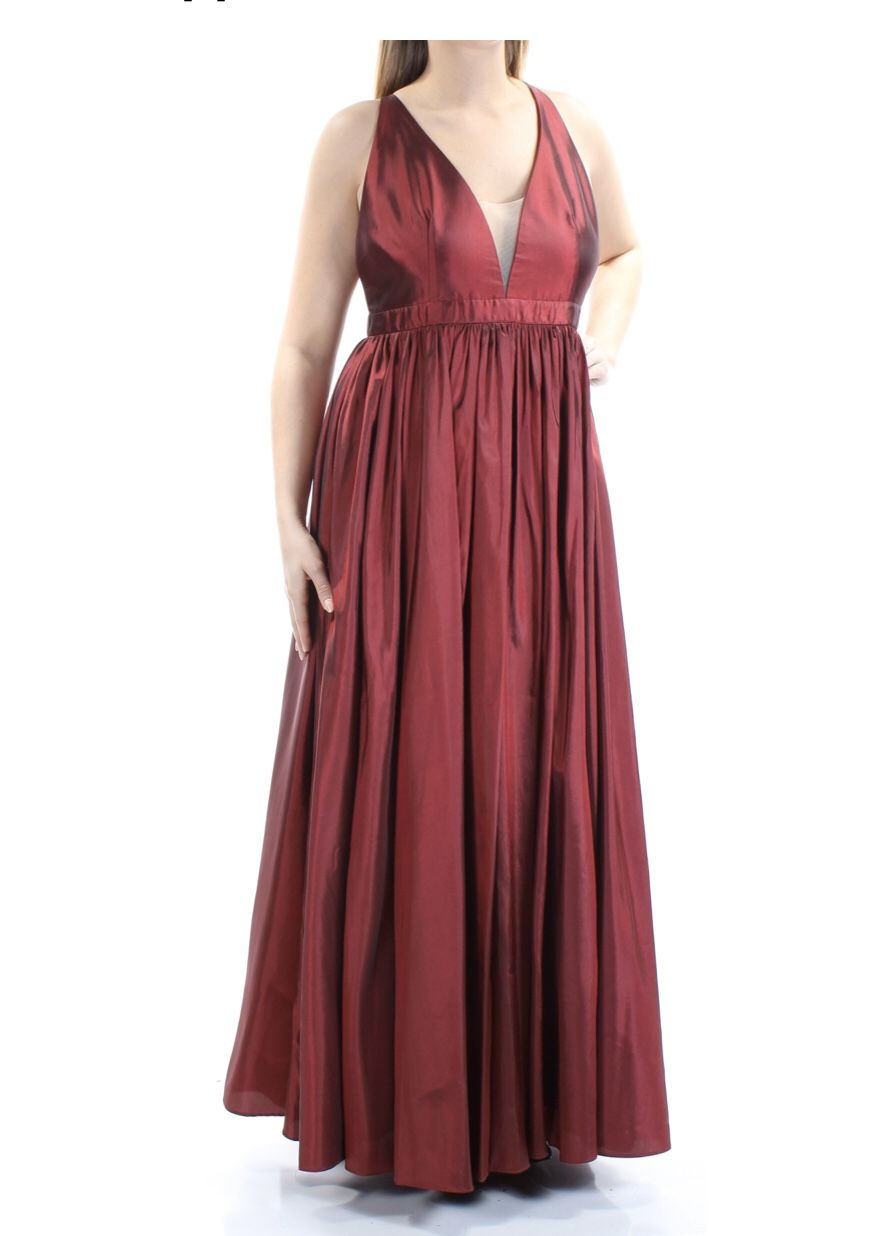 Formal Party Dress Size 12 Red Fame and Partners Gown Prom Special Occasion Dance Dress