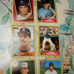 1987 Topps Lot Of 7 Trading Cards 7pc