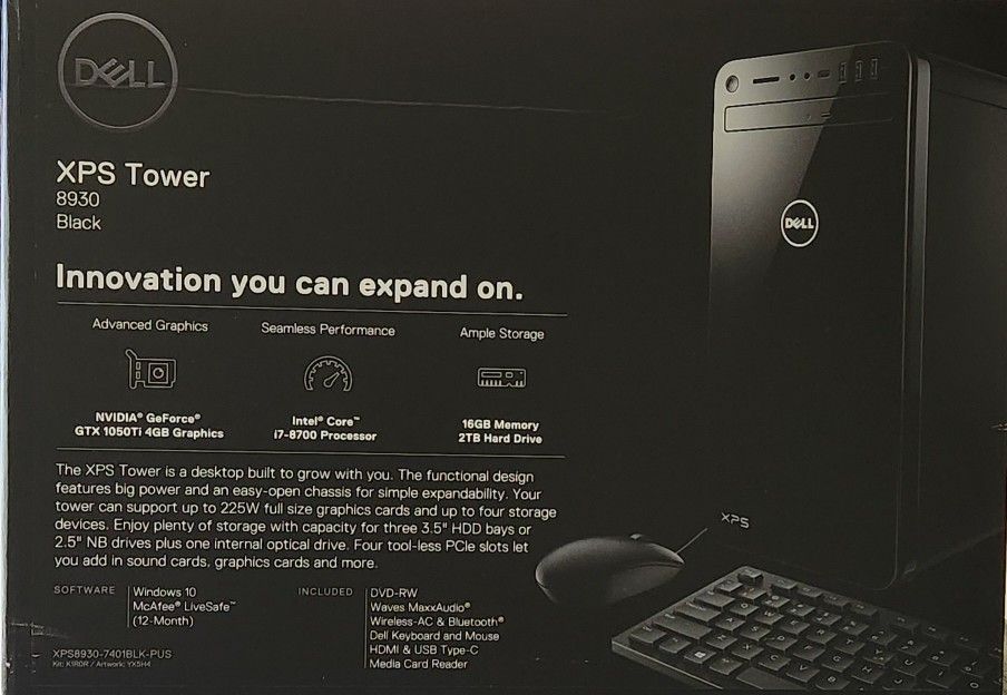 💻 Dell XPS 8930 PC Tower – Brand New in Box – $600 (No Monitor)