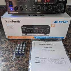 220V 12V Car Amplifier 300W+300W AV-MP326BT Digital ECHO MIXER Home Amplifier


