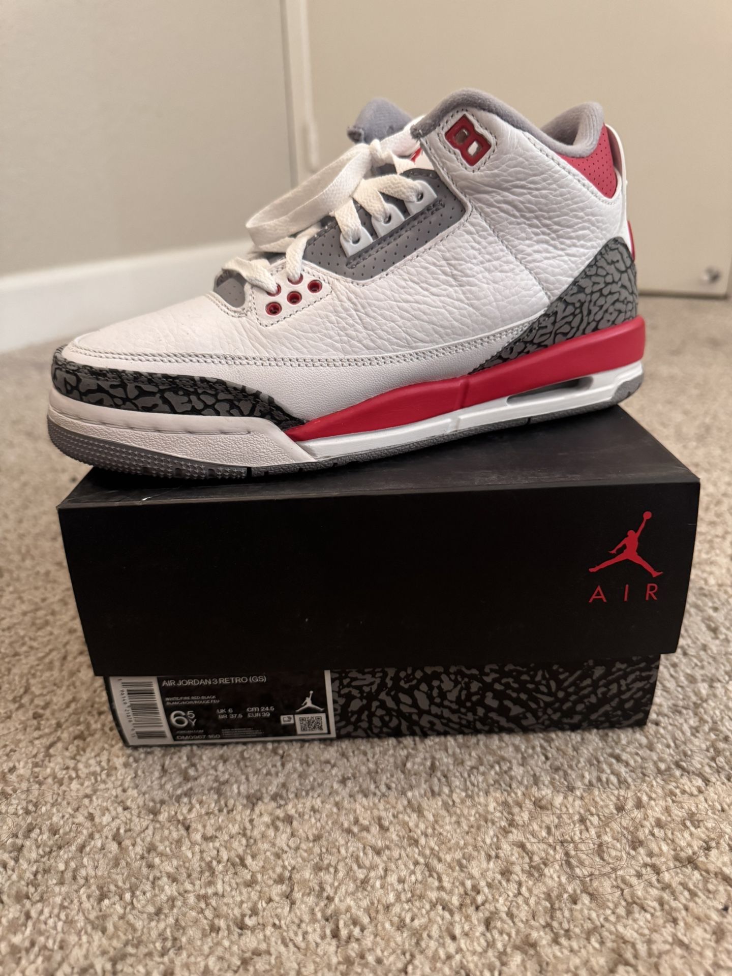 Jordan 3 Retro Fire Red 2022 (GS)