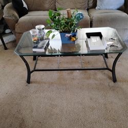 Glass Top Coffee Table 