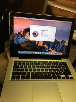 13 inches MacBook Pro Version 10.12.6 macOS Sierra i5 8 GB memory 250 GB hardrive 2012