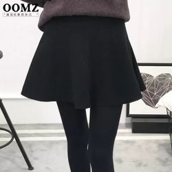 Winter wool circle skater skirt