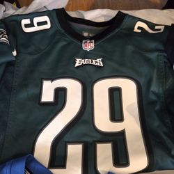 Philadelphia Eagles jersey features the name "MURRAY" and number "29" worn by running back DeMarco Murray