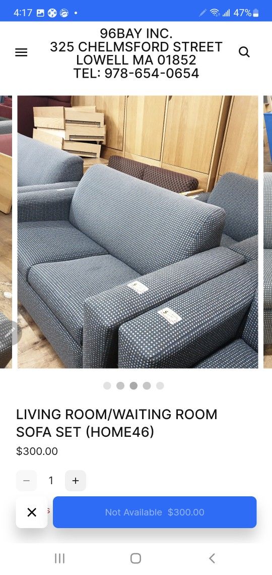 LIVING ROOM/WAITING ROOM SOFA SET (HOME46)