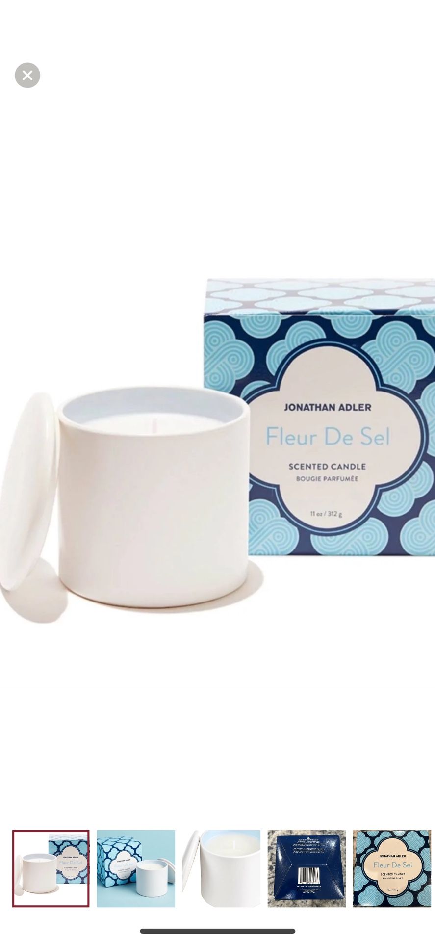 Jonathan Adler Fleur De Sel Scented Candle