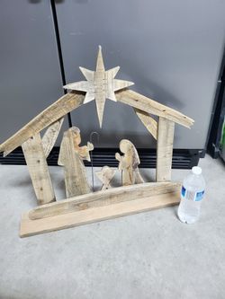 Christmas wooden nativity