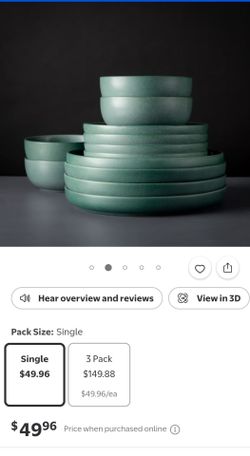 Thyme 12 piece stoneware dinnerware set