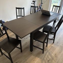 Family Dining Table With 6 Chairs