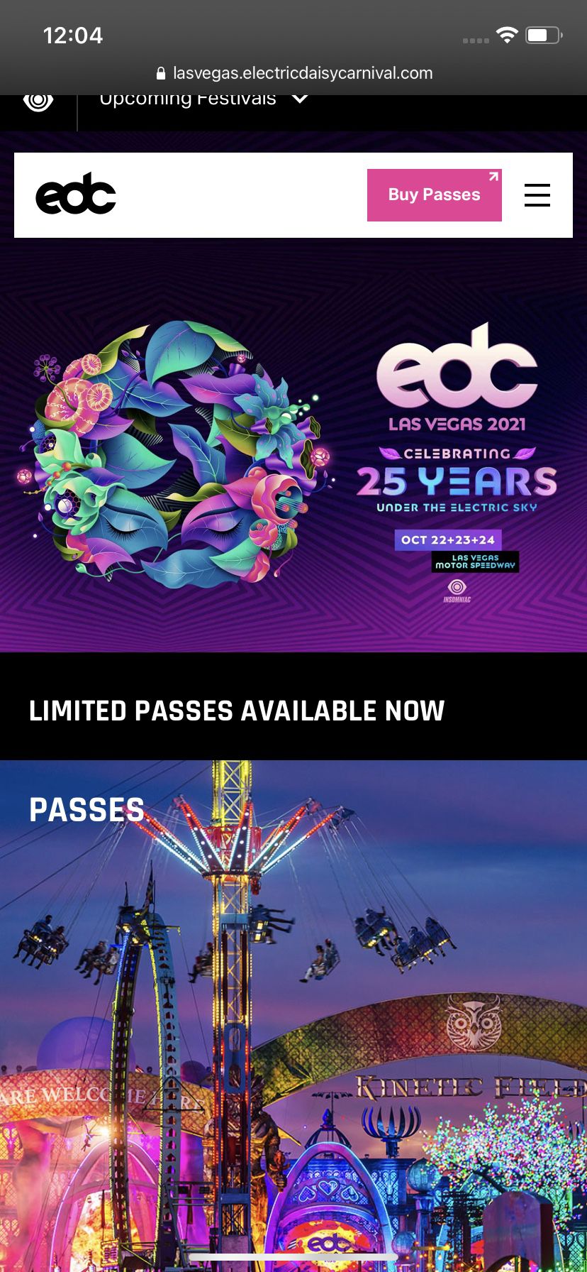 EDC Tickets General Admission 