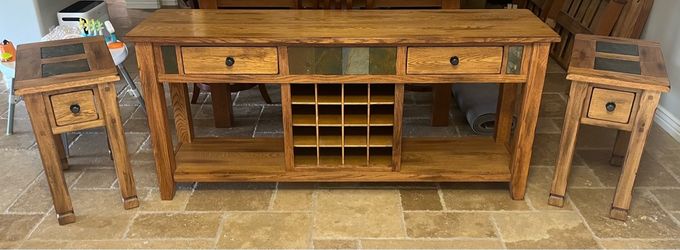 Console table and matching end tables
