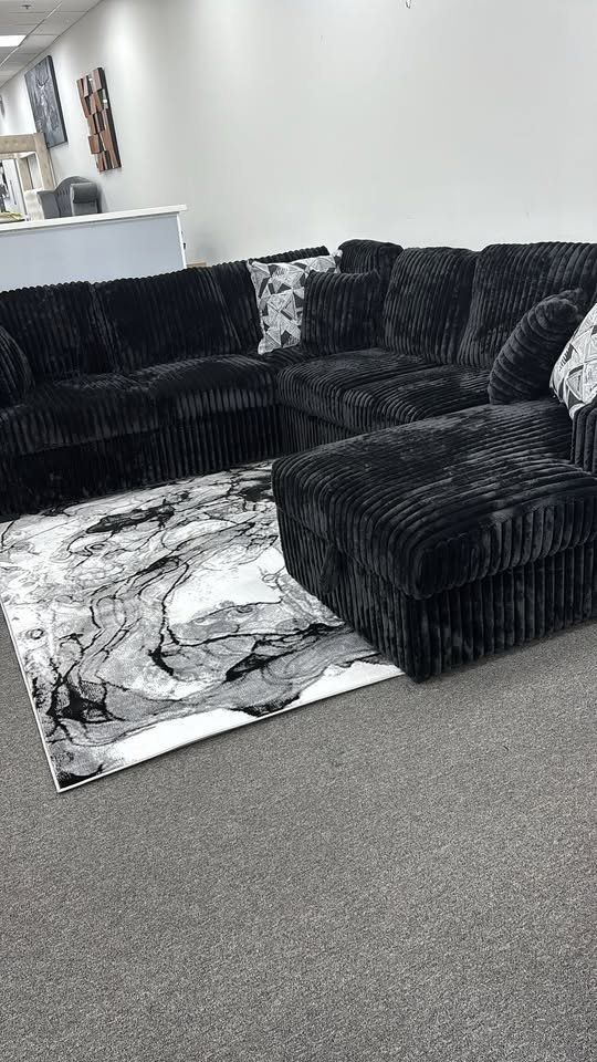 Large, Versatile Soft Jumbo Corduroy Sleeper Sectional Sofa