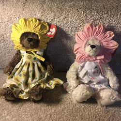 Ty Sunflower Bears Set of 2