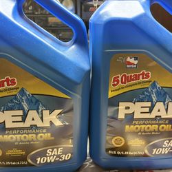 Peak Motor Oil And Antifreeze 