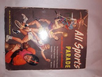 Vintage 1952 All Sports Parade, Sports Collectible Paperback Book, Sports Records, Vintage Gifts For Him, Sports Memorabilia, Old Books