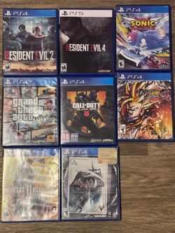 Ps4 games each 15$ *pickup only*