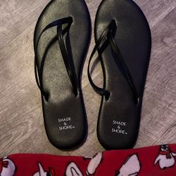 Women’s Black Sandals, Size 9