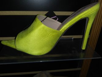 Lime green heels