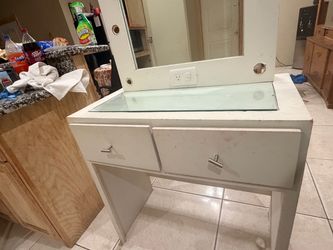 Vanity and desk