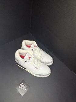 Size 7 - Jordan 3 Retro Mid White Cement Reimagined