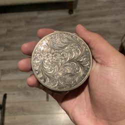 Ornamental Sterling Silver Case