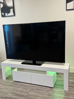 White TV stand