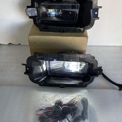 14-15 Chevy Silverado 1500 LED Projector Fog Lights With Wiring Harness Luces Antiniebla 
