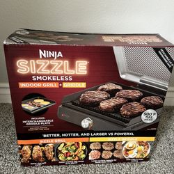 Ninja Sizzle - Smokeless Indoor Grill & Griddle NEW