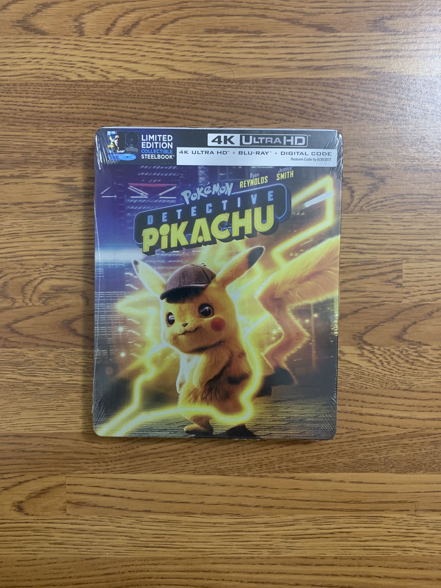 POKÉMON Detective Pikachu (Limited Edition) 4K UHD Blu-ray Combo Pack [4K UHD Blu-ray + Blu-ray + Digital Code + Steelbook]