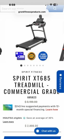 Spirit XT685 Treadmill