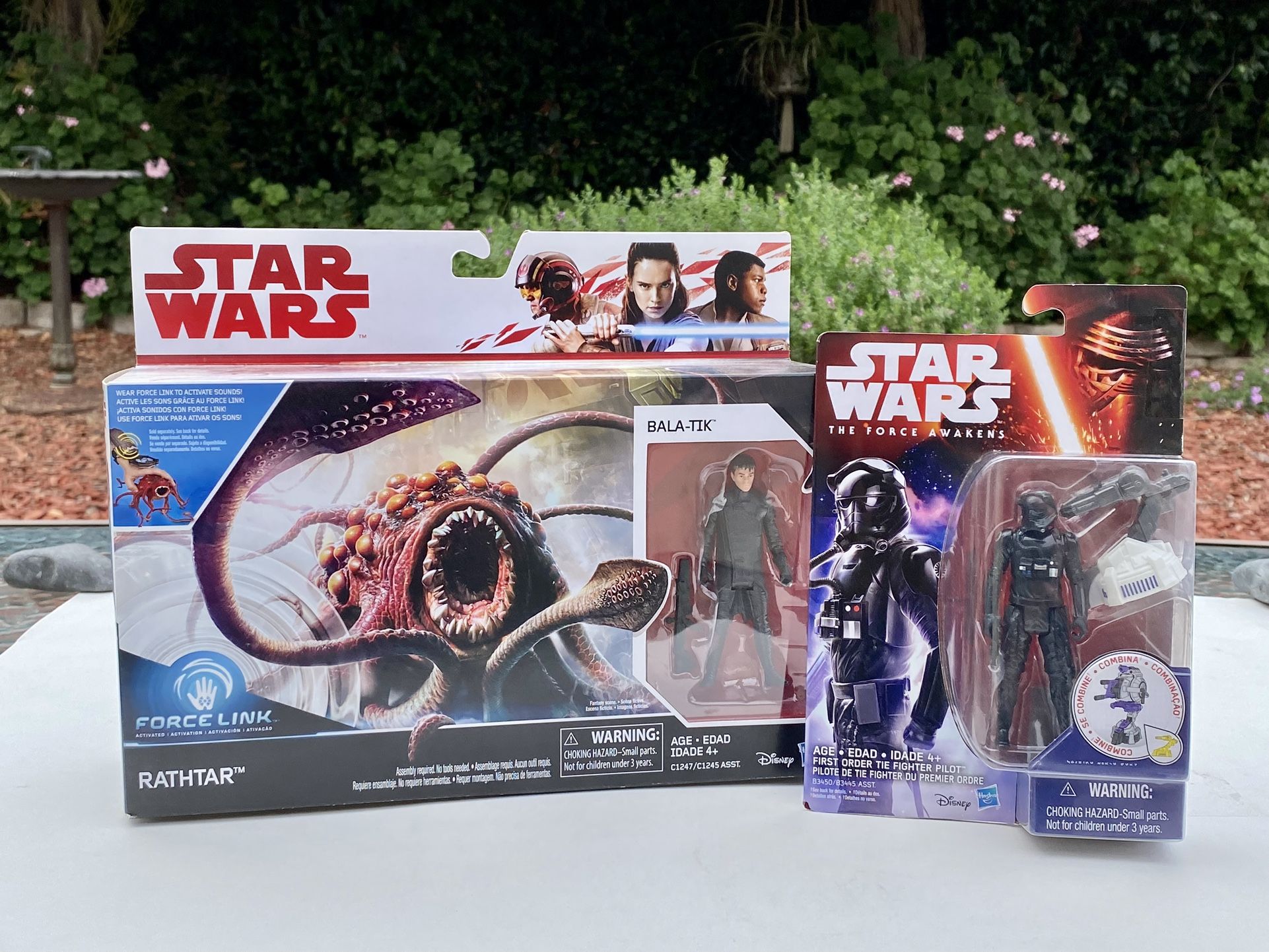 Star Wars The Force Awakens Lot - Rathtar w/ Bala-Tik & Tie Fighter Pilot