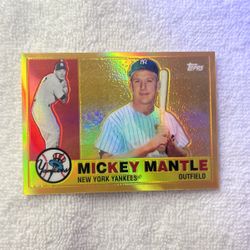 Original Mickey Mantle Baseball Cards 