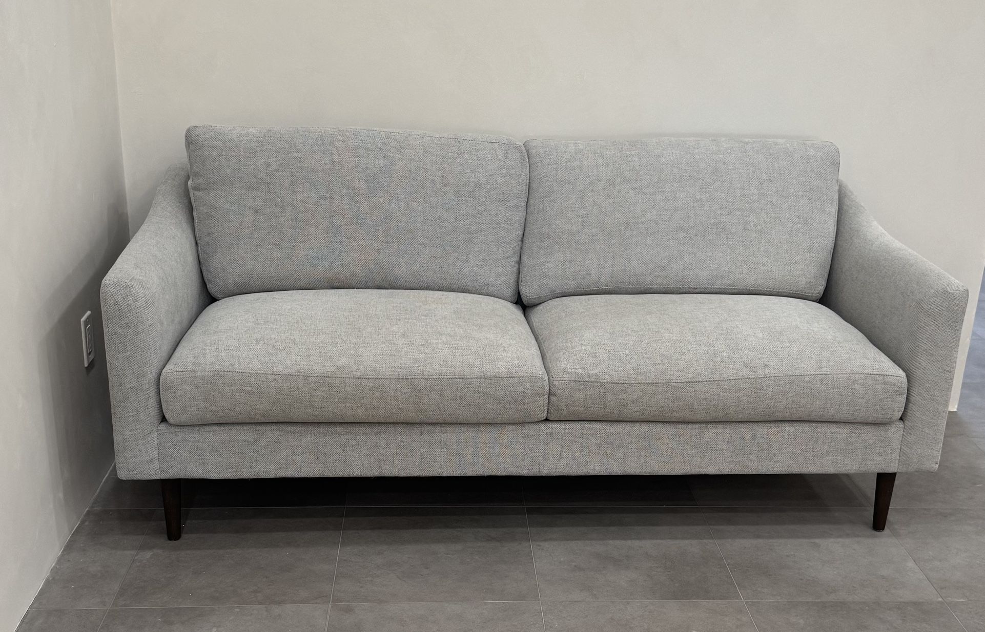 Like New Grey Chenille Couch