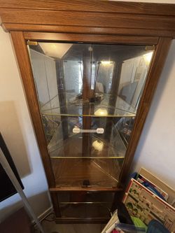 Corner Showcase Wooden