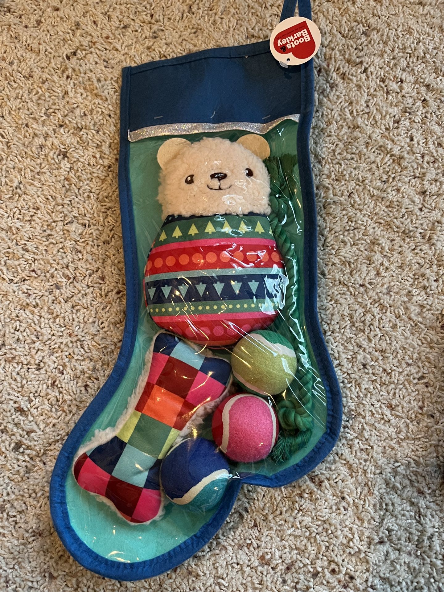 Boots & Barkley Christmas holiday stocking for dogs