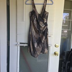 Metallic Cocktail Dress