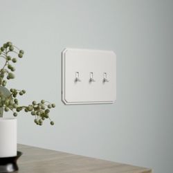 NWT  Franklin Brass  Concealed Mount  Triple Switch  White  W46481K-PW-CP  2 PACK