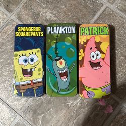 Vintage SpongeBob, Patrick and plankton watches