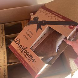 Dearfoams Cozy Comfort Slippers Size Medium (7-8) Ladies 