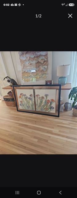 Large watercolor " Iris's"