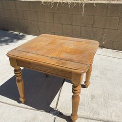 Solid wood table