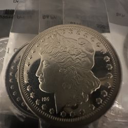 SILVER 1 oz .999 Silver Round - Morgan Dollar Design